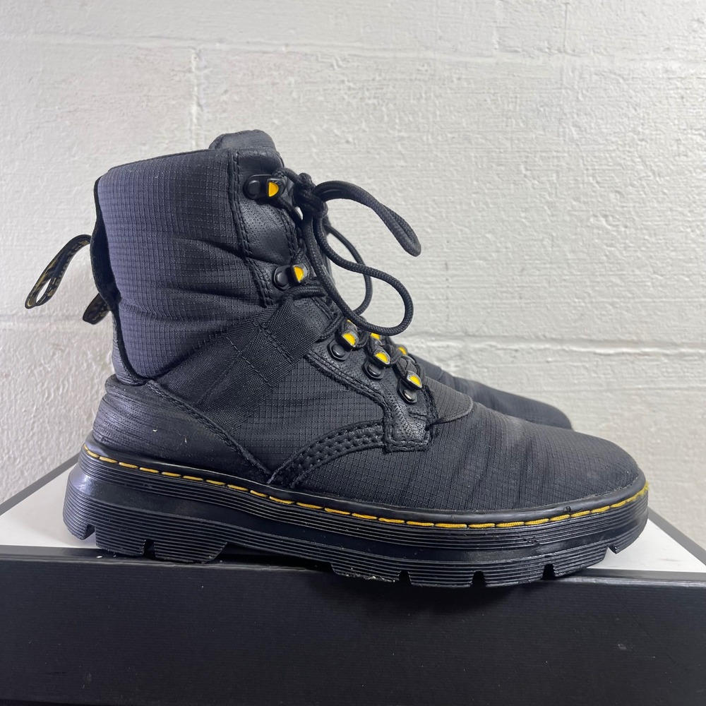 Dr.‎ Martens Combs Tech II Black Tactical Combat Boots Lace up Men's 8 US/7 UK